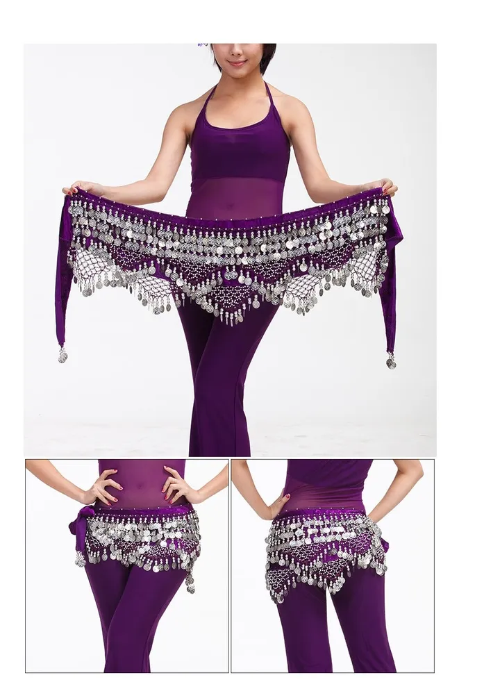 1pcs/3pcs/5pcs/10pcs/20pcs Belly Dance Waist Chain Purple/Sliver