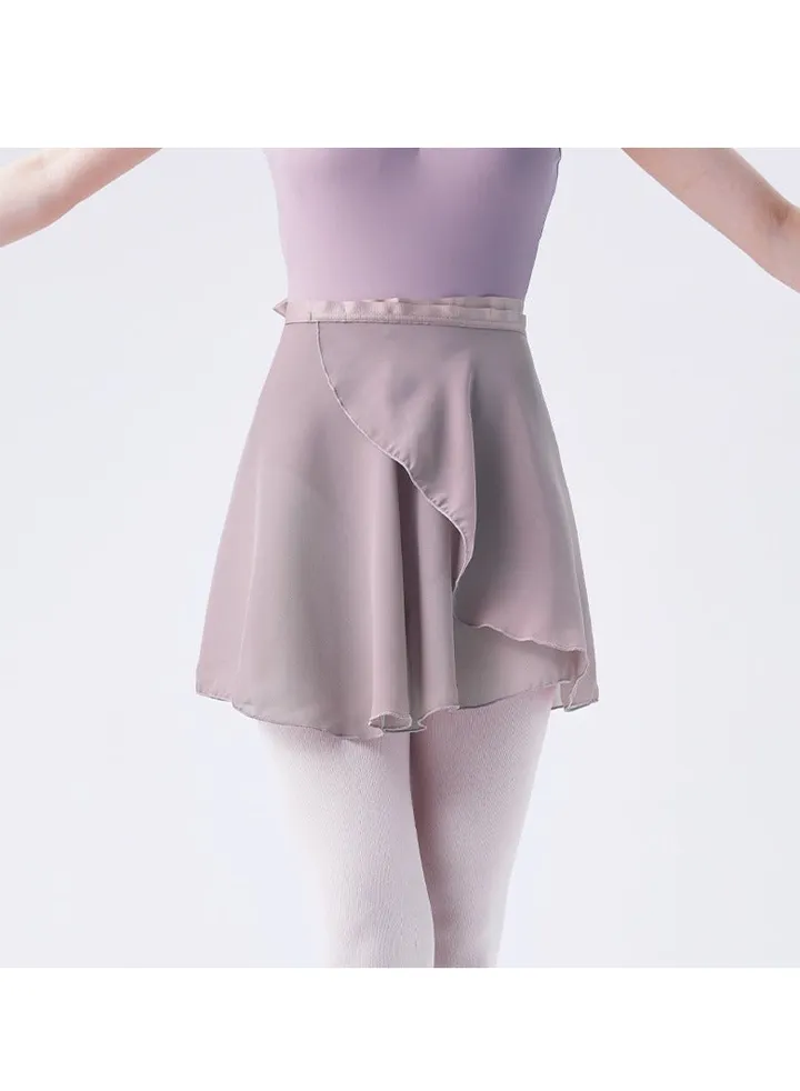 Women Ballet Wrap Skirt Grey Purple