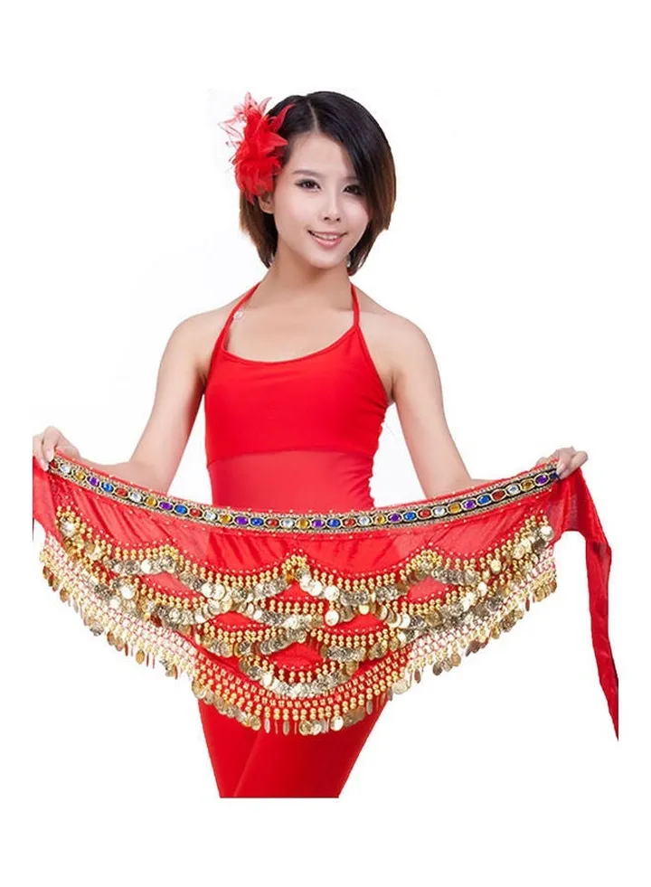 Belly Dance Waist Chain Red