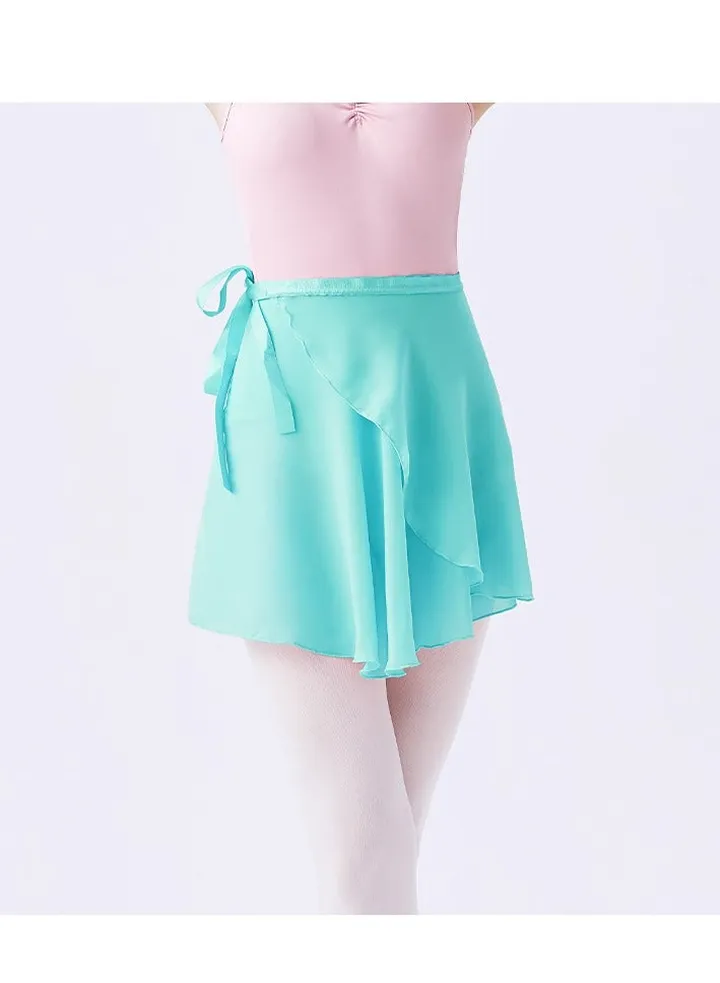 Women Ballet Wrap Skirt Light Green