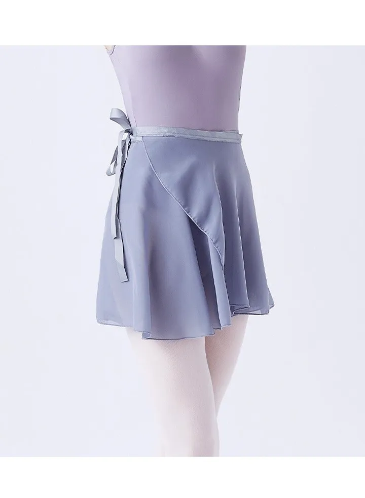 Women Ballet Wrap Skirt Light Grey