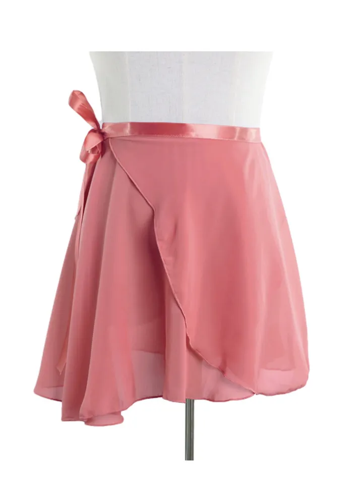 Women Ballet Wrap Skirt Rose Pink