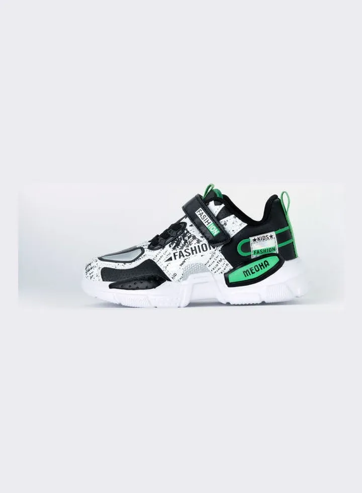 Andrew velcro Low Top Sneaker White/Black/Green