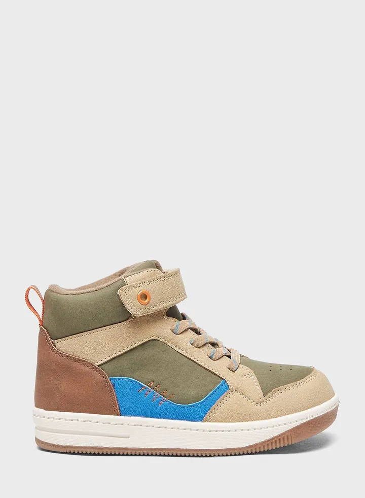 Kids High Top Lace Up Sneakers