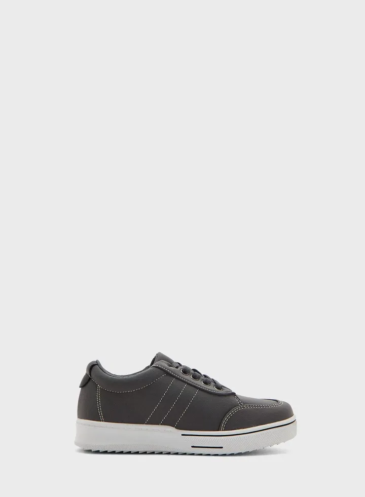 Kids Lace Up Low Top Sneakers