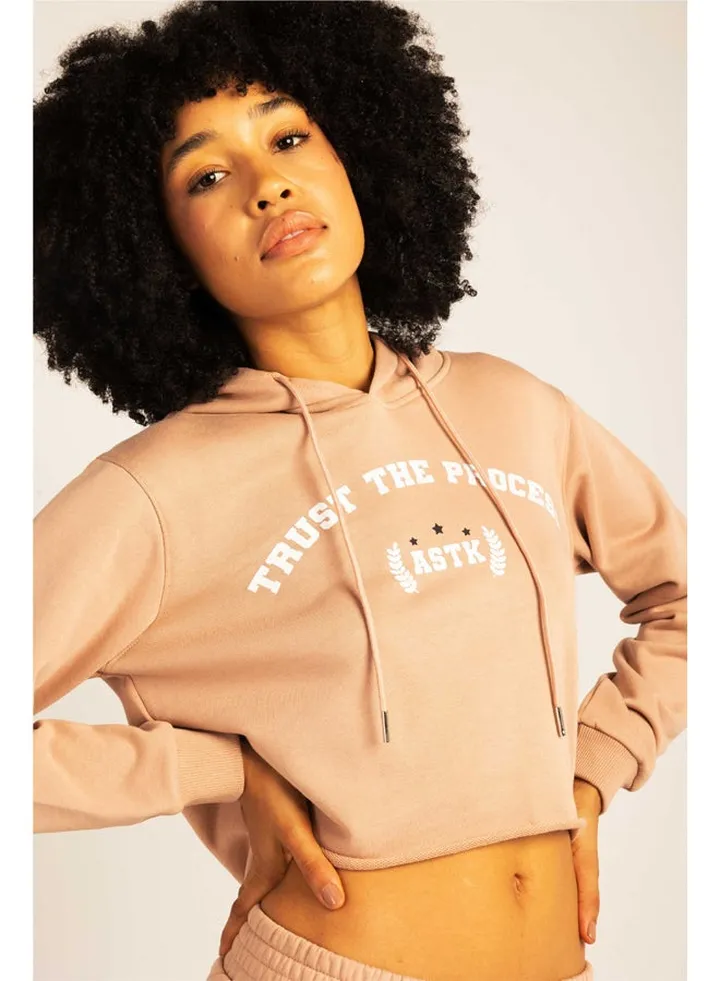 Women Melton Hoodie