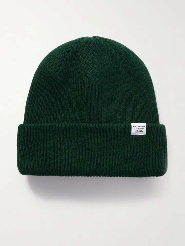Ribbed Wool Beanie