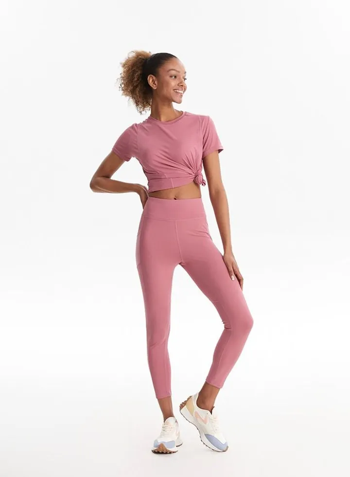 Women's Elastic Waist Regular Sports Tights