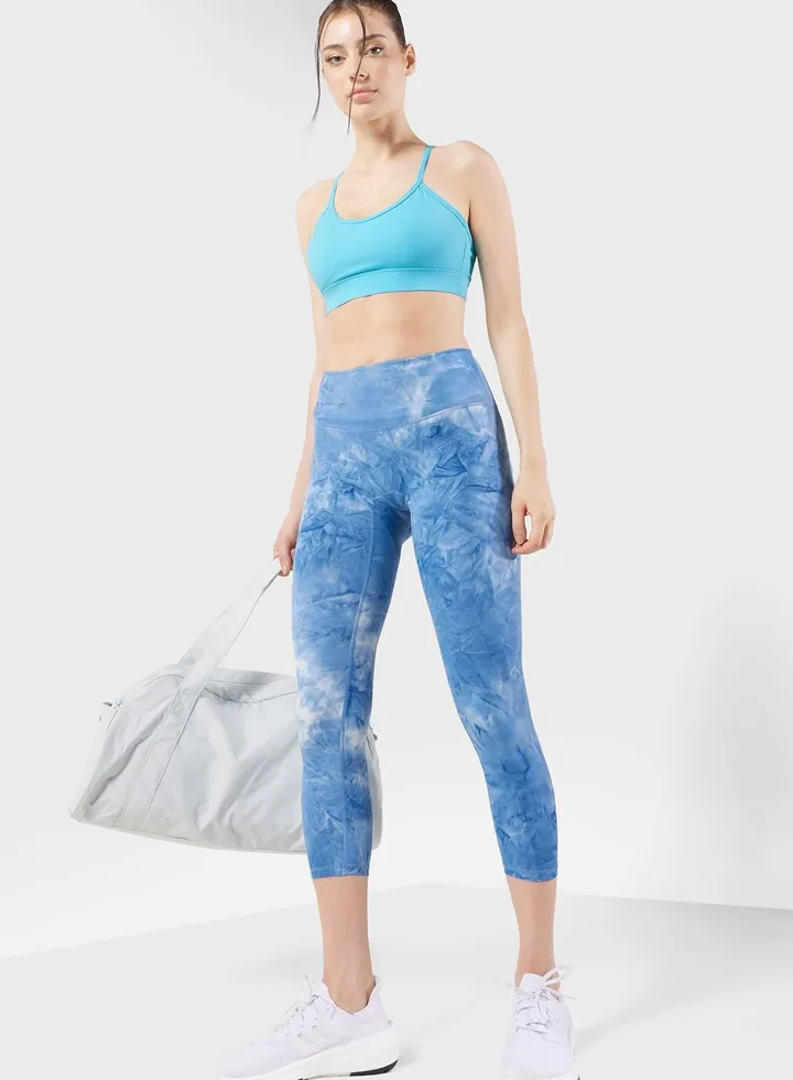 Tie Dye Print Athletic Legging