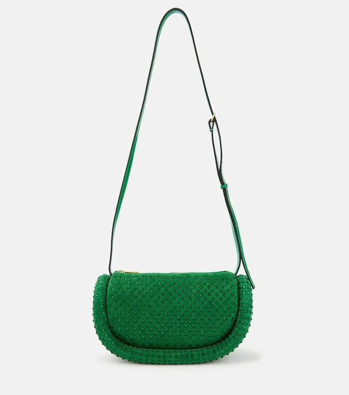 Bumper-12 suede shoulder bag