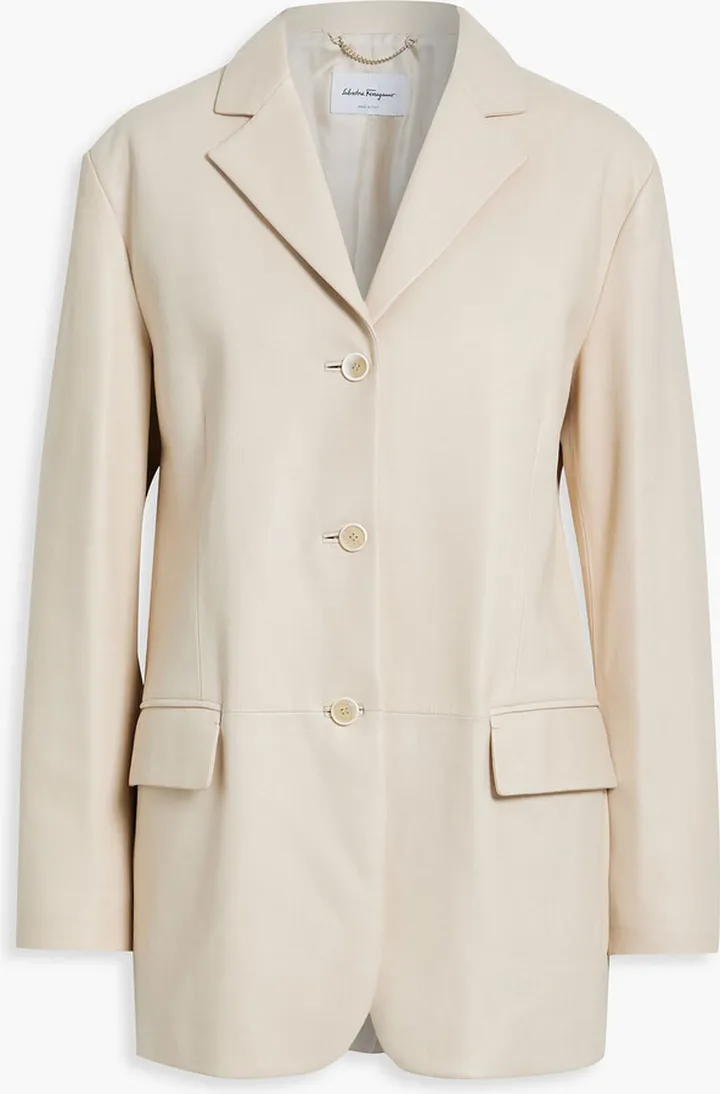 Leather blazer
