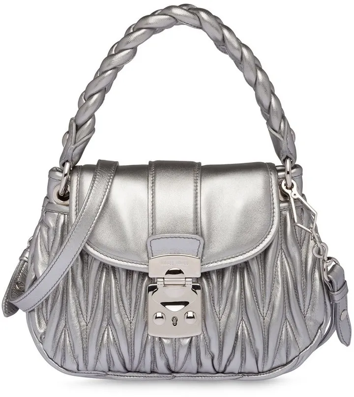 Matelassé shoulder bag