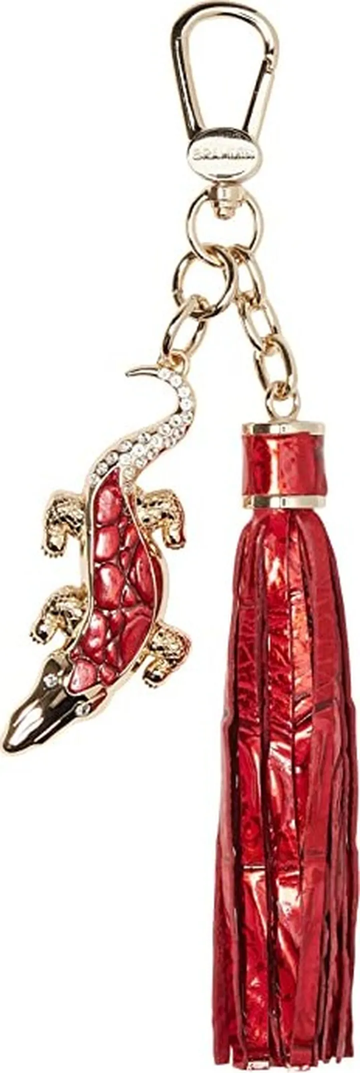 Brahmin Melbourne Croc Charm Tassel (Heartbreaker) Handbags
