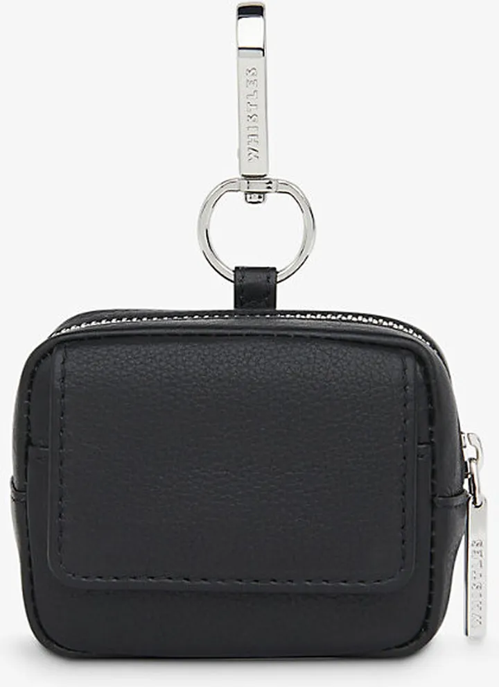 Black Women's Black Leather Bibi Keyring