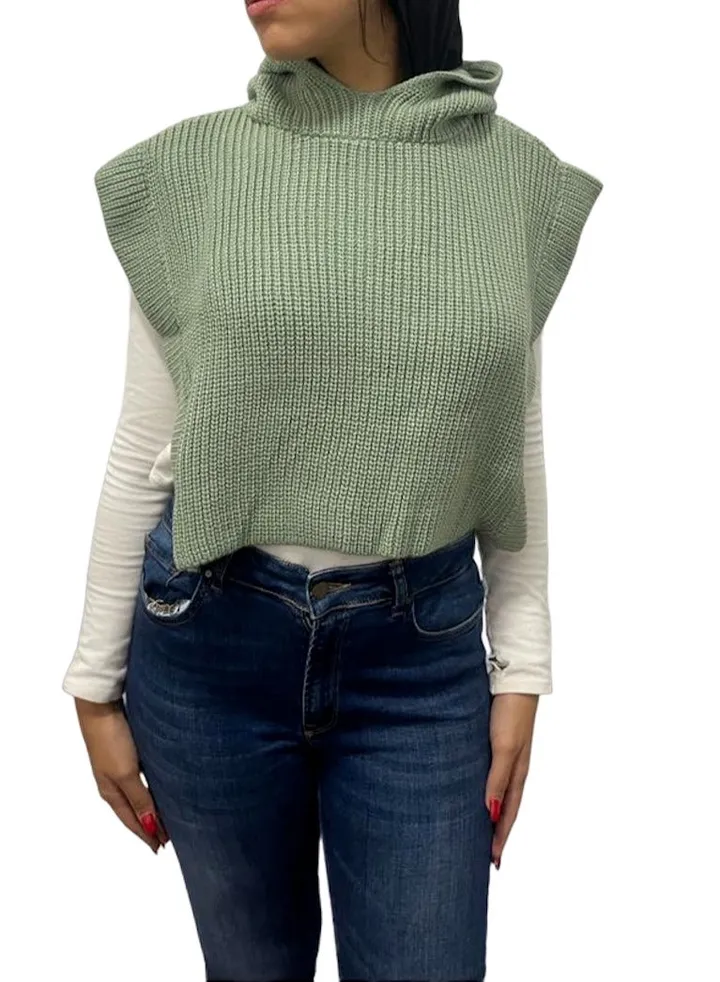 Women's Cape and poncho Mint Green