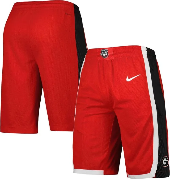 Men's Nike Red Georgia Bulldogs Replica Team Basketball Shorts