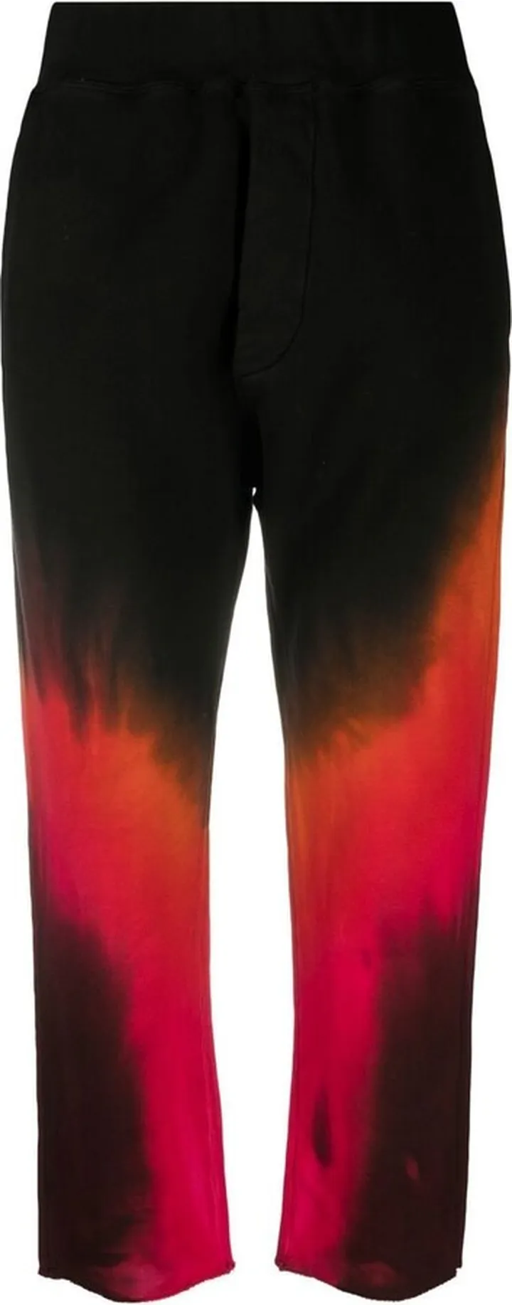 Tie-Dye Print Cropped Trousers
