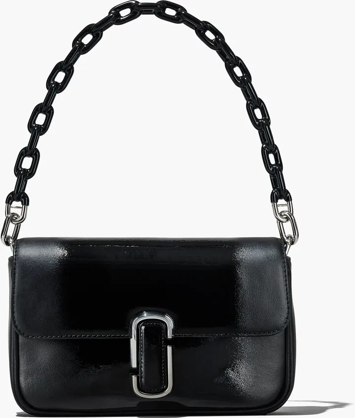 The Shadow Patent Leather J Marc Shoulder Bag - Black