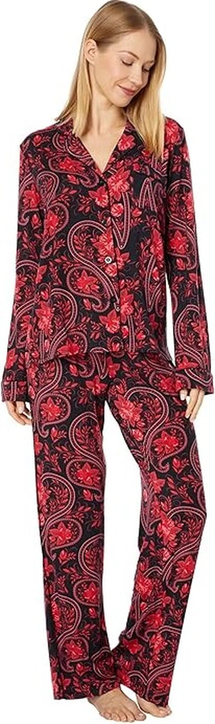 P.J. Salvage Paisley Nights PJ Set (Black) Women's Pajama Sets