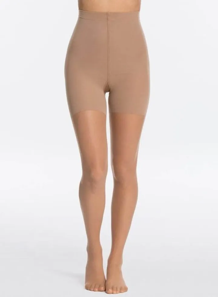 Solid Pattern Casual Pantyhose Tights Beige