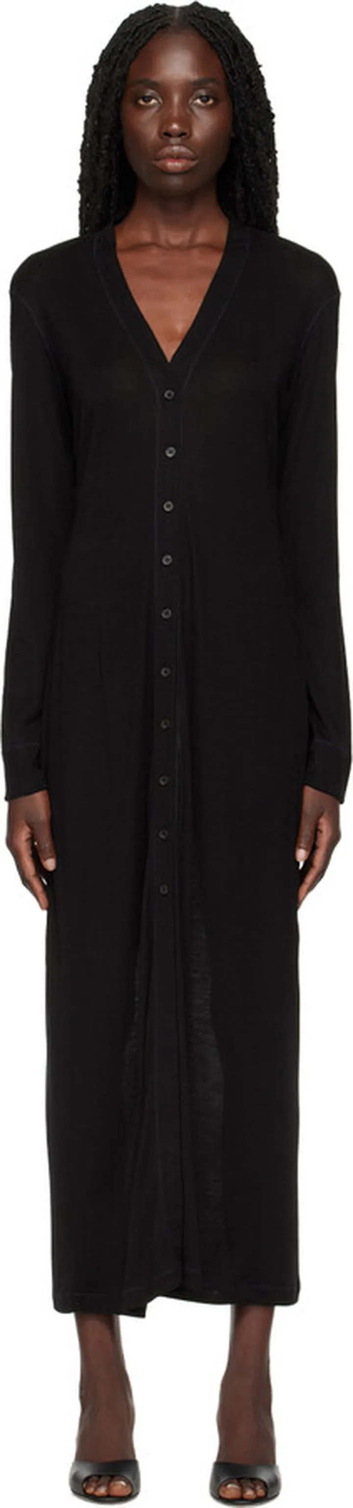 Filippa K Black Juno Midi Dress