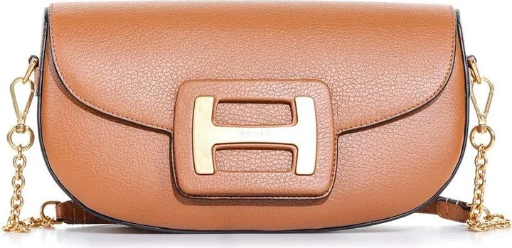 Logo Plaque Shoulder Bag