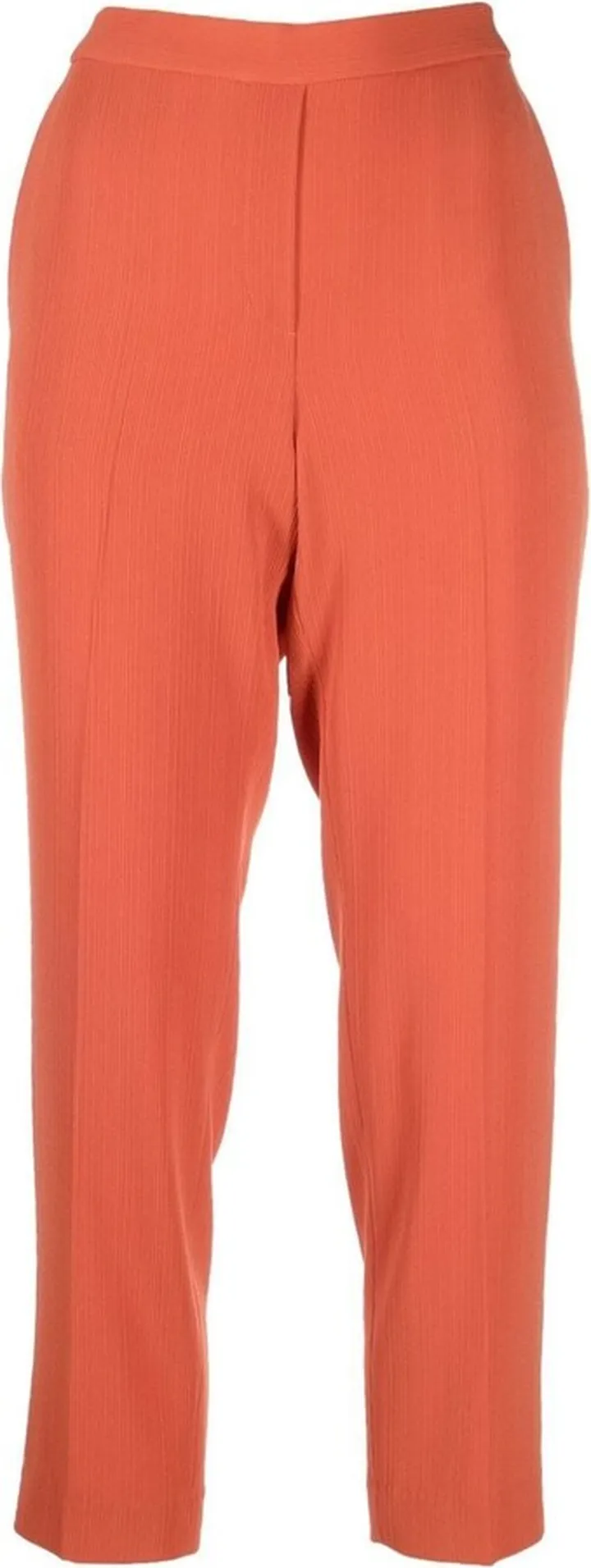 Cropped Tapered-Leg Trousers
