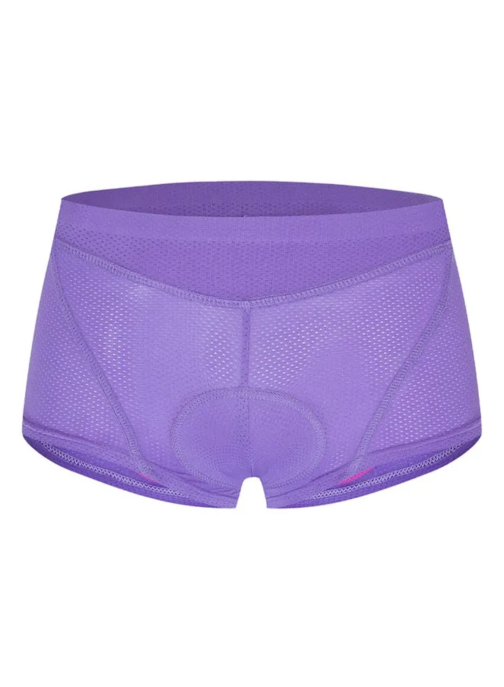 Cycling 3D Gel Padded Mesh MTB Riding Underwear Shorts Purple/Pink