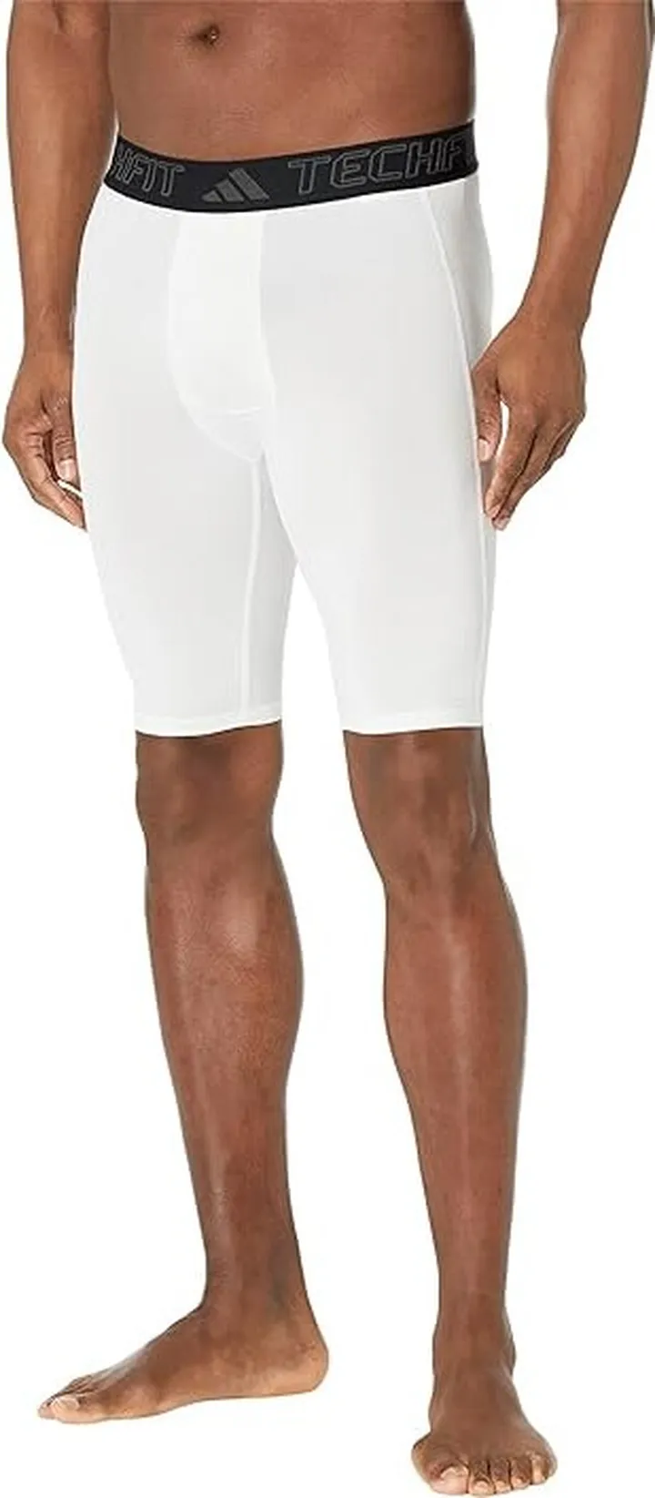 adidas Techfit Aeroready Training Short Tights (White) Men's Casual Pants