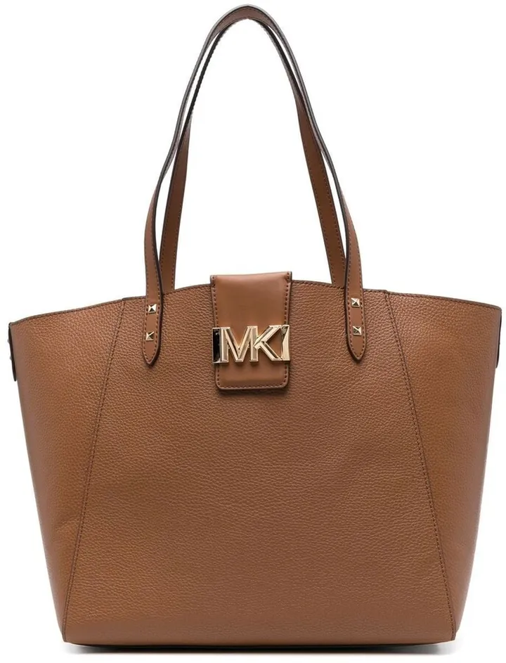 Heather logo-plaque tote bag