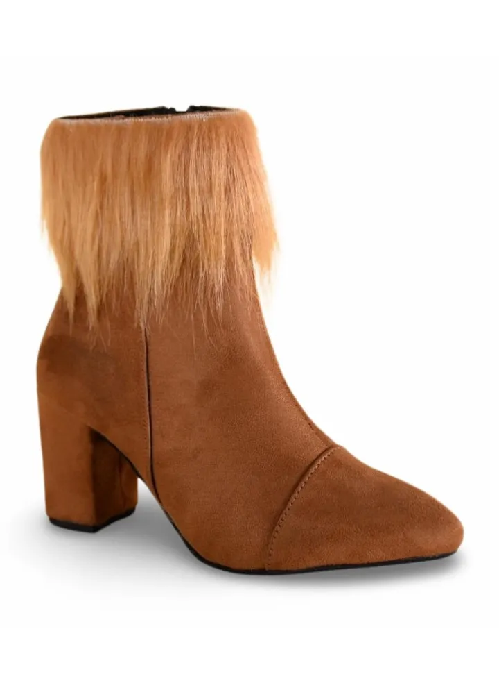 Boots Suede fur neck-Havan