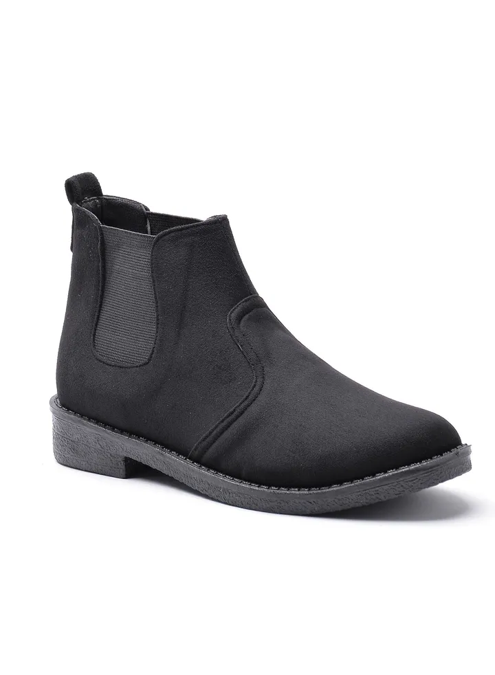 Uncle Boot Elegant Suede 2-BLACK