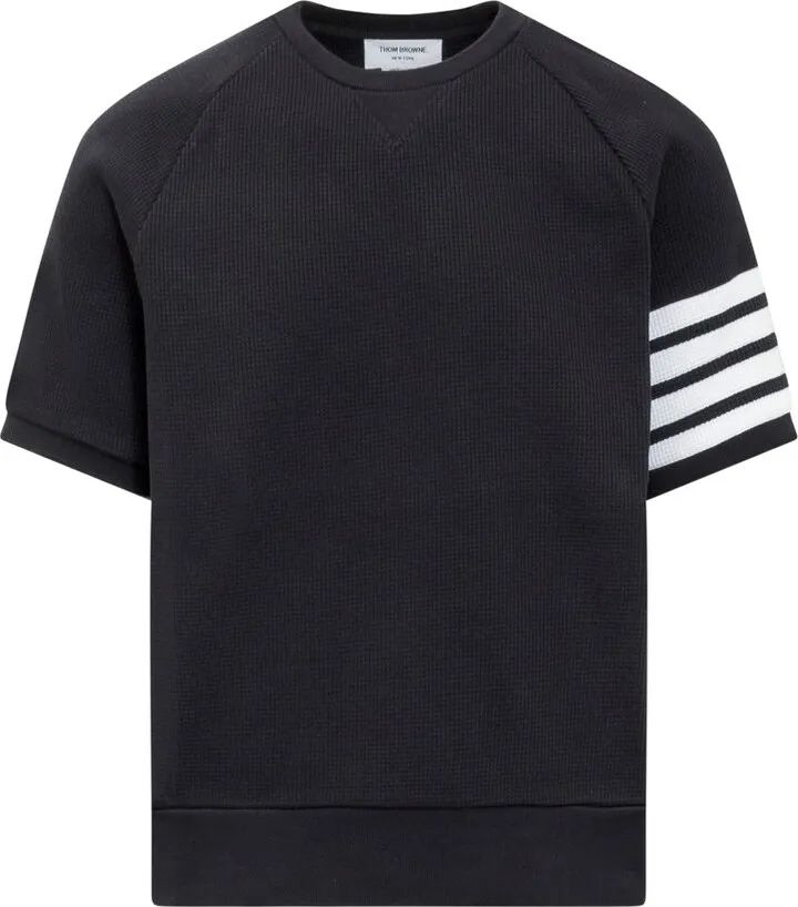 Thom Browne 4-Bar Striped Crewneck T-Shirt