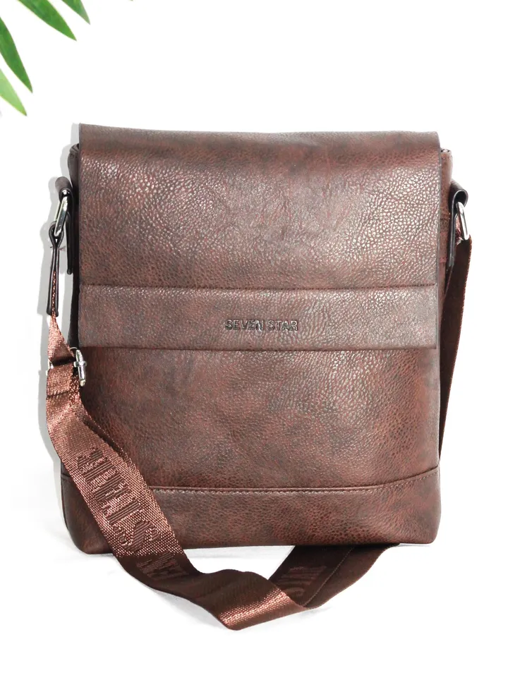 Leather crossbody bag for men