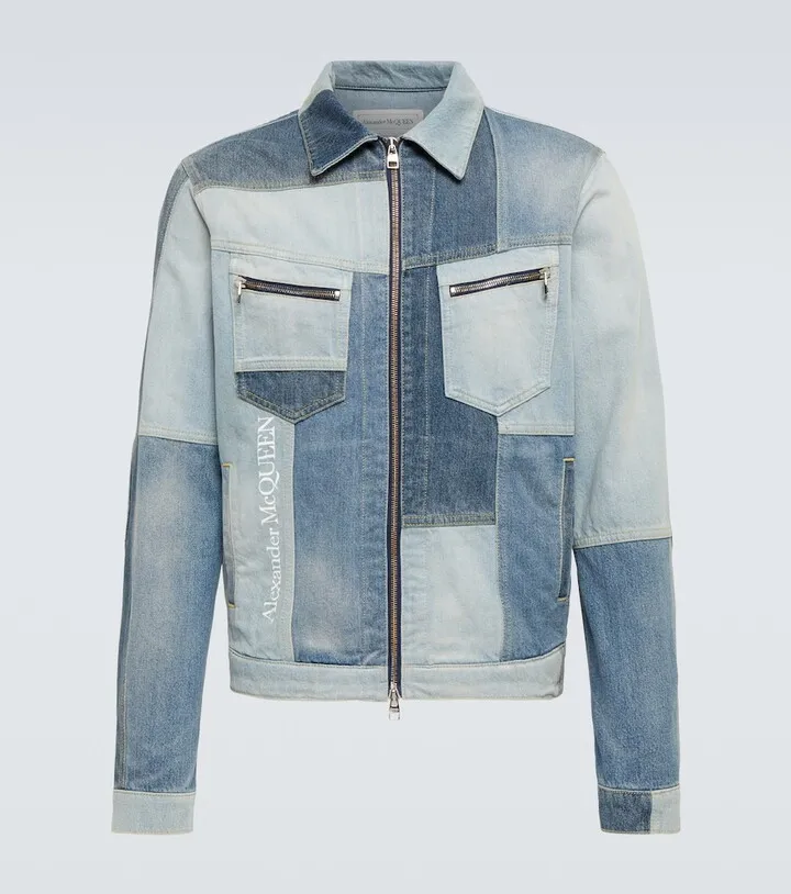 Patchwork denim jacket