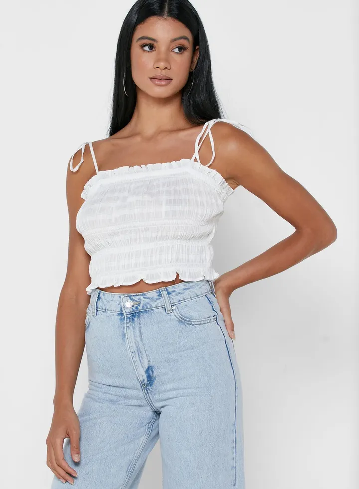 Draped Crop Top