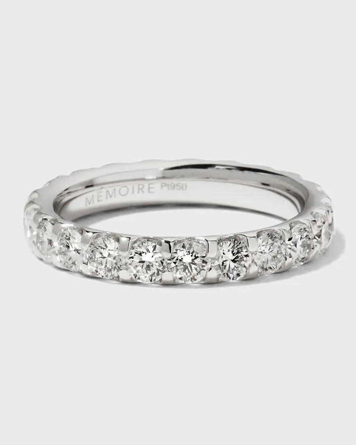 Pt Diamond Band Size 6.5
