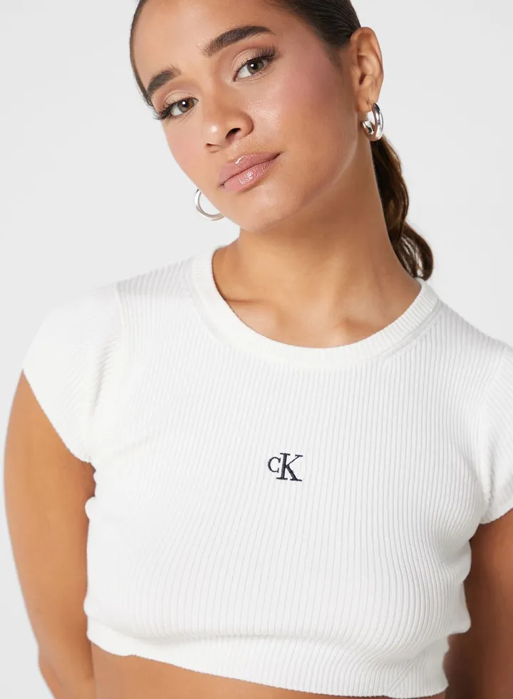 Ribbed Strappy Crop Top