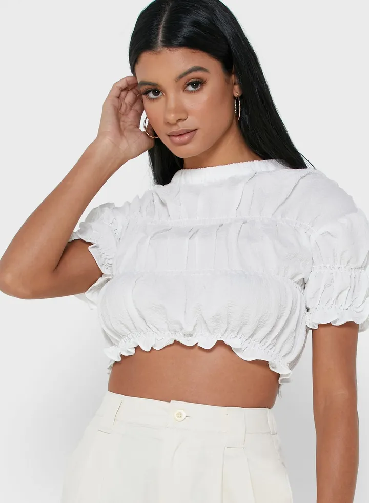 Ruched Crop Top