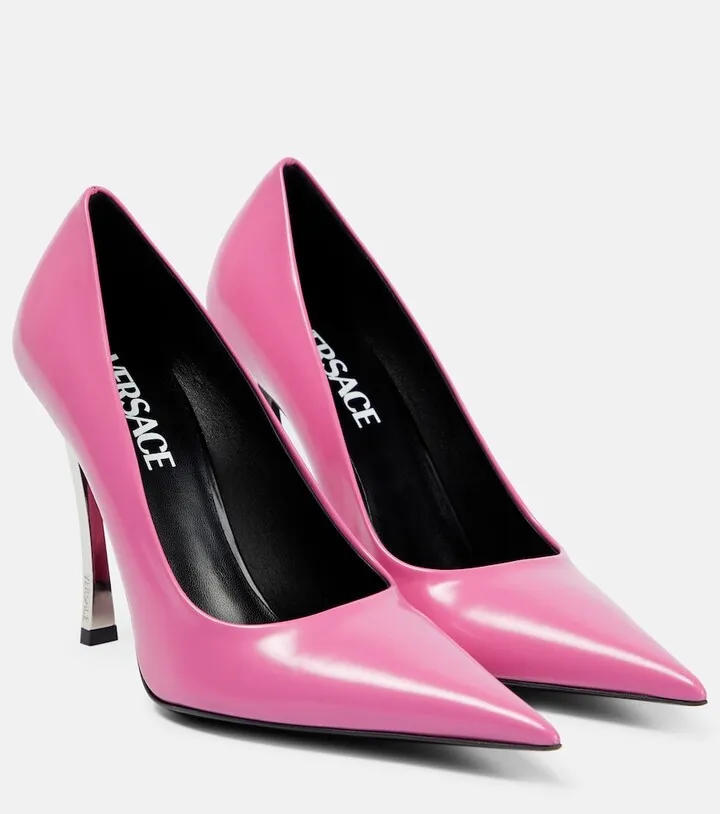 Pin-Point leather pumps
