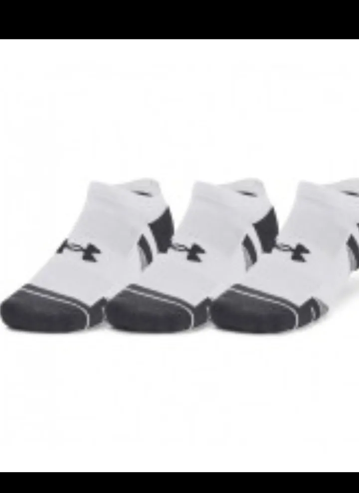 Heat Gear No Show Socks White