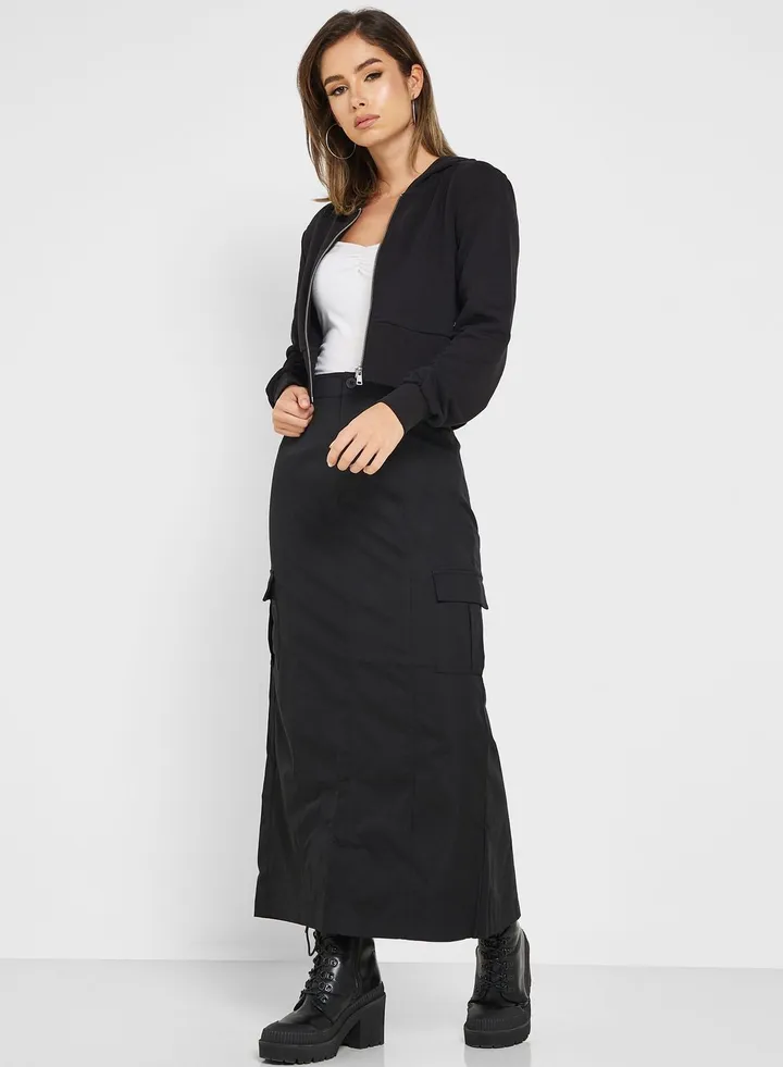 Pocket Detail Skirt