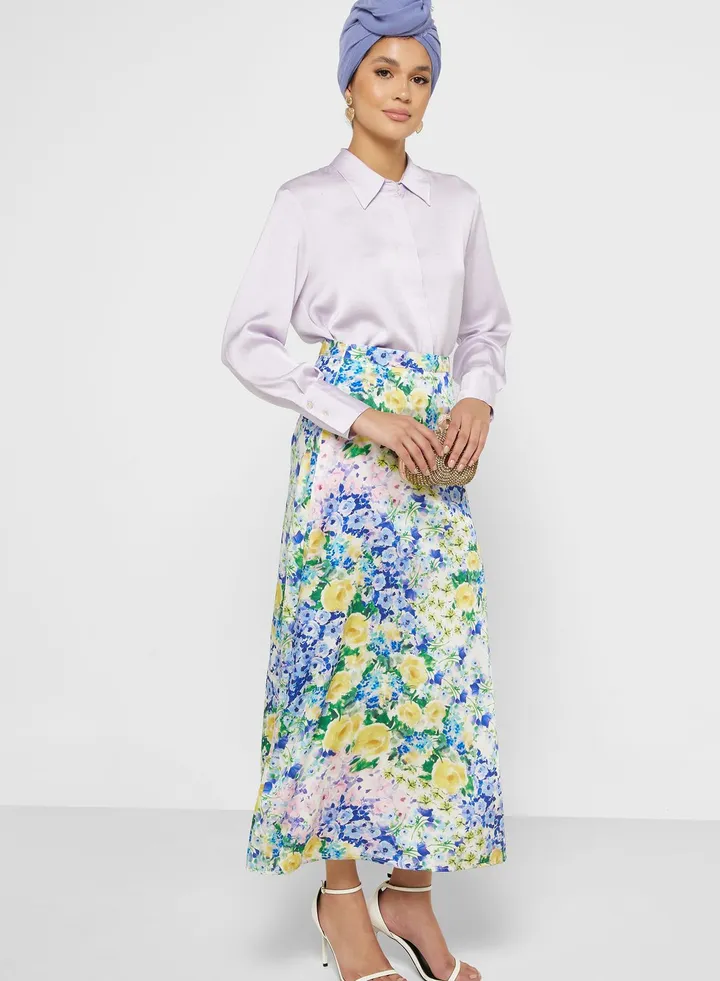 Floral Printed Skirt
