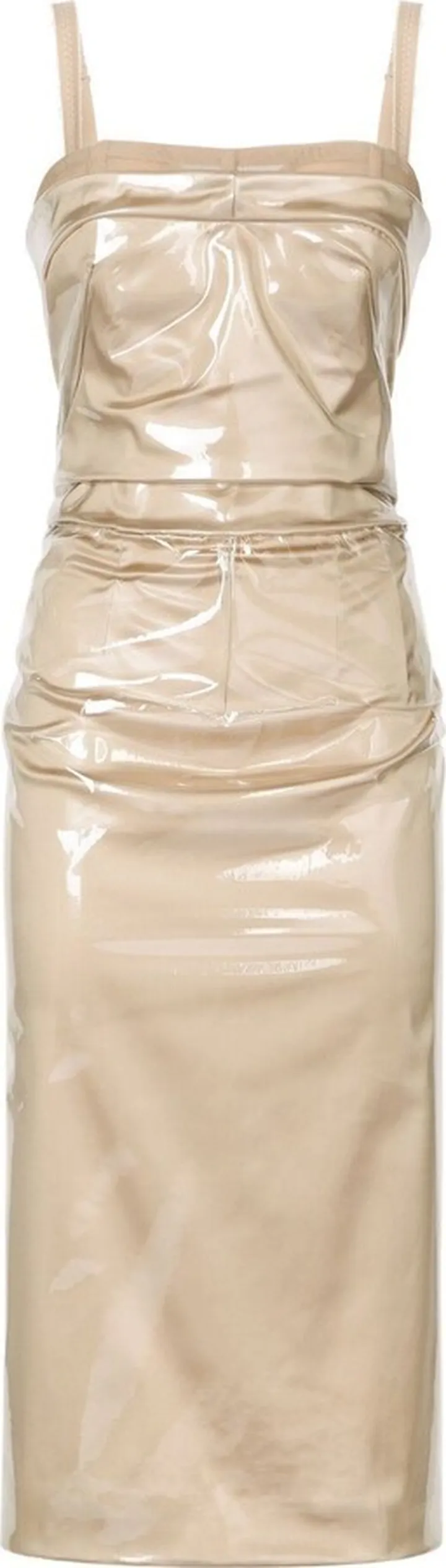 KIM DOLCE&GABBANA transparent overlay midi dress