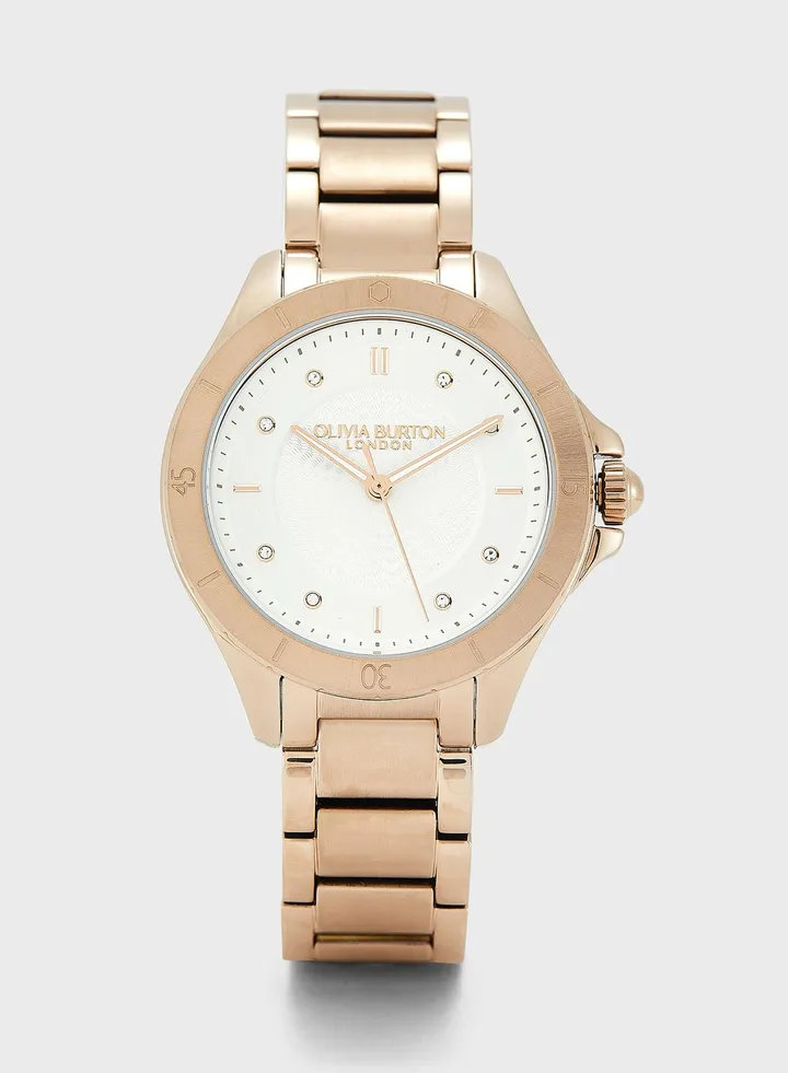 Sports Luxe Guiloche Analog Watch