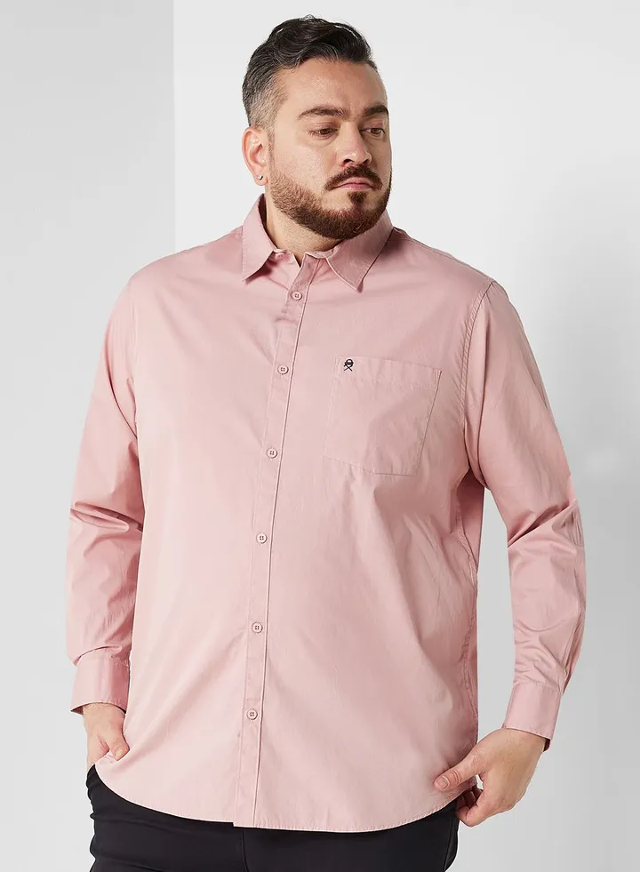 Plus Size Cotton Casual Shirt
