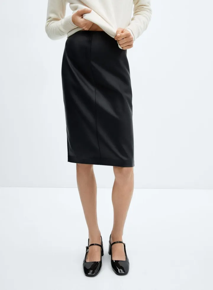 High Waist Midi Skirt