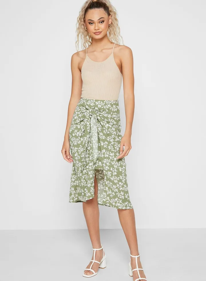 Ditsy Print Skirt