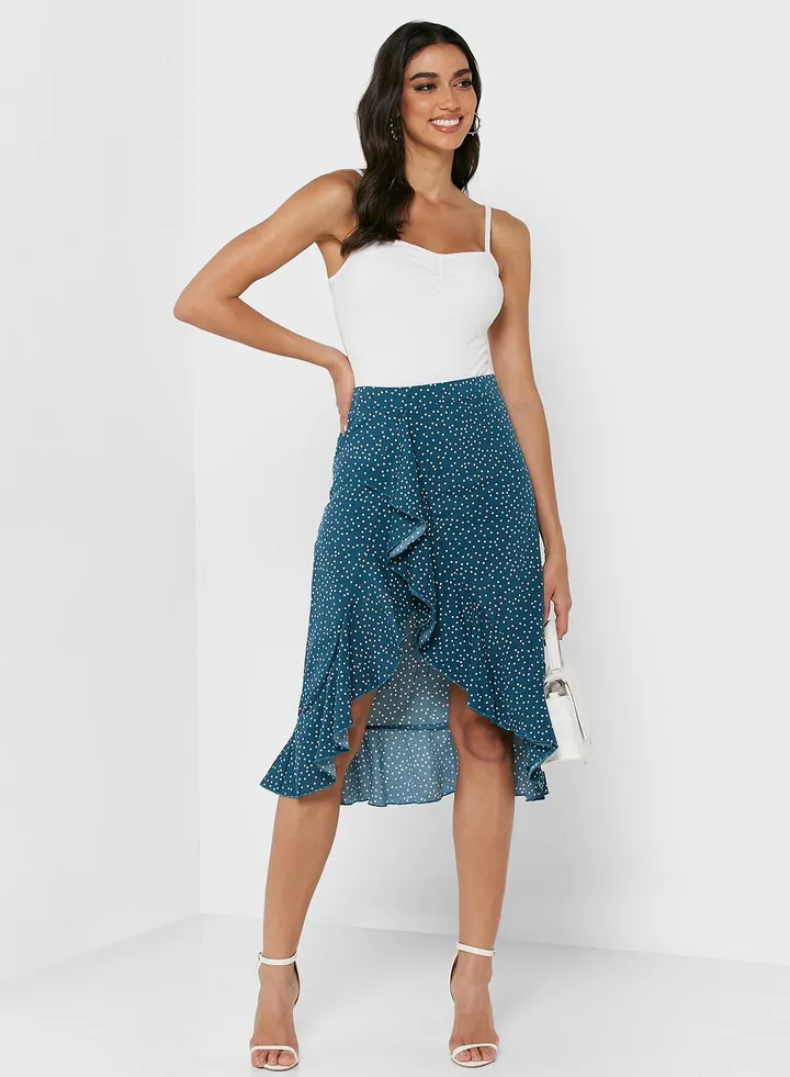 Asymmetrical Hem Skirt