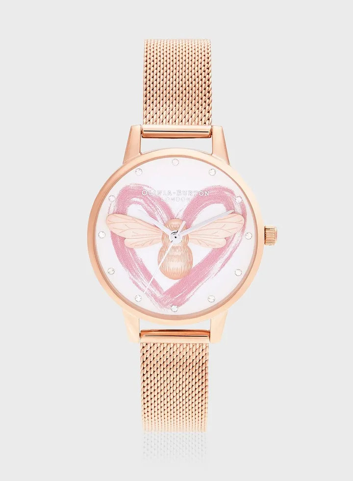 OB16FB01 Lucky Bee Analog Watch